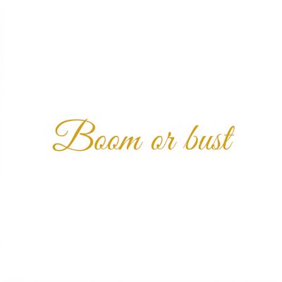Boom or bust logo